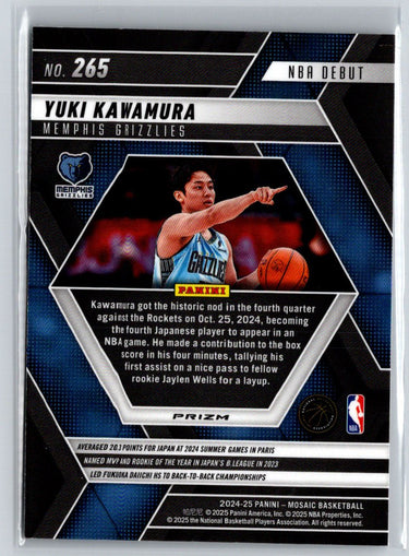 2024-25 Panini Mosaic #265 Yuki Kawamura Mosaic W16