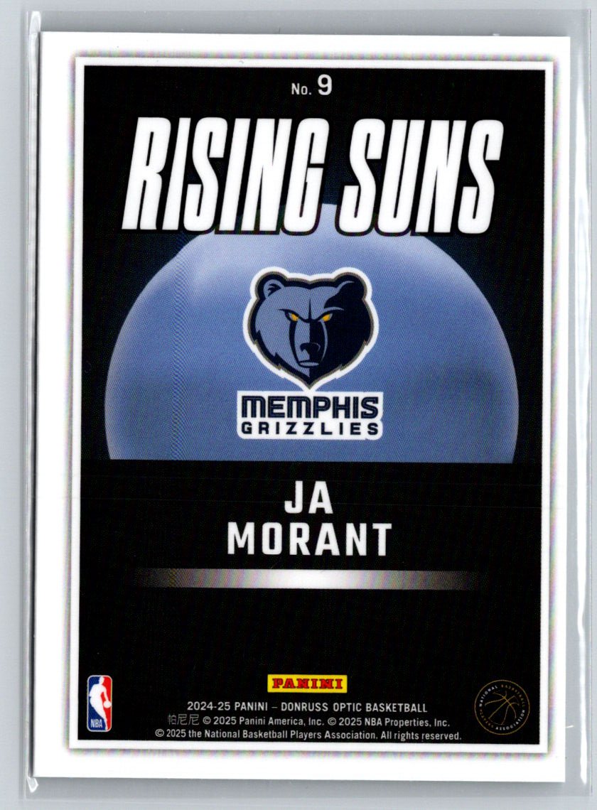 2024-25 Donruss Optic #9 Ja Morant Rising Suns W16