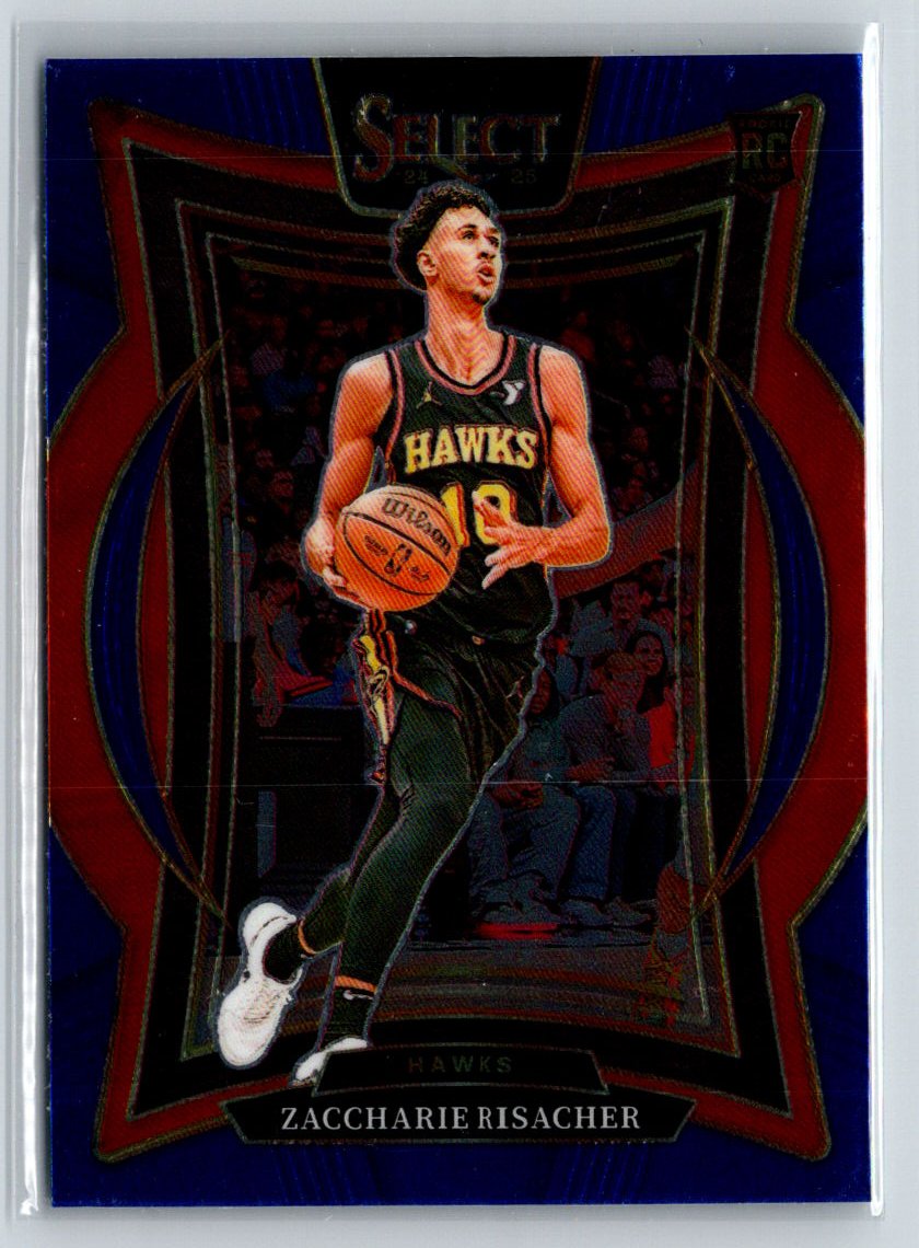 2024-25 Panini Select #86 Zaccharie Risacher Blue (Retail) W17