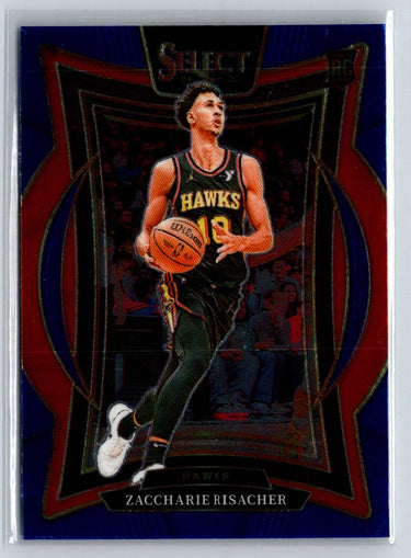 2024-25 Panini Select #86 Zaccharie Risacher Blue (Retail) W17