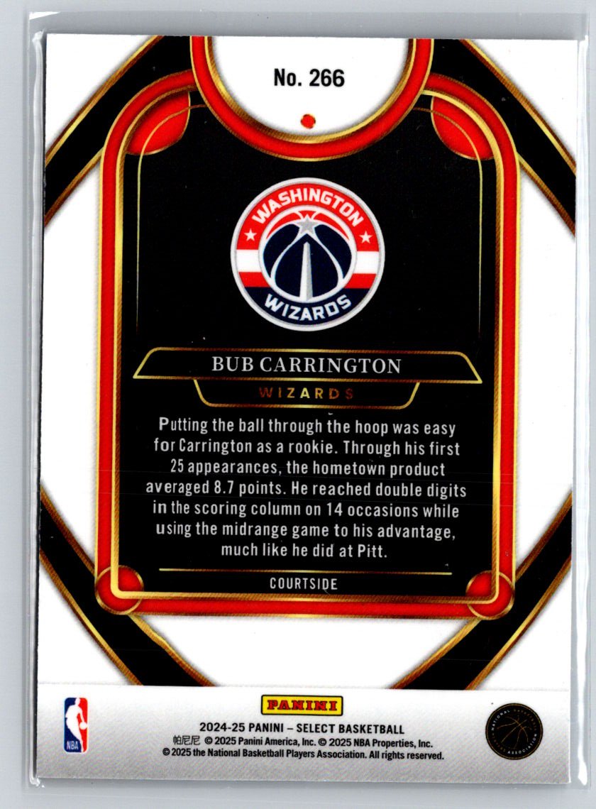 2024-25 Panini Select #266 Bub Carrington W17