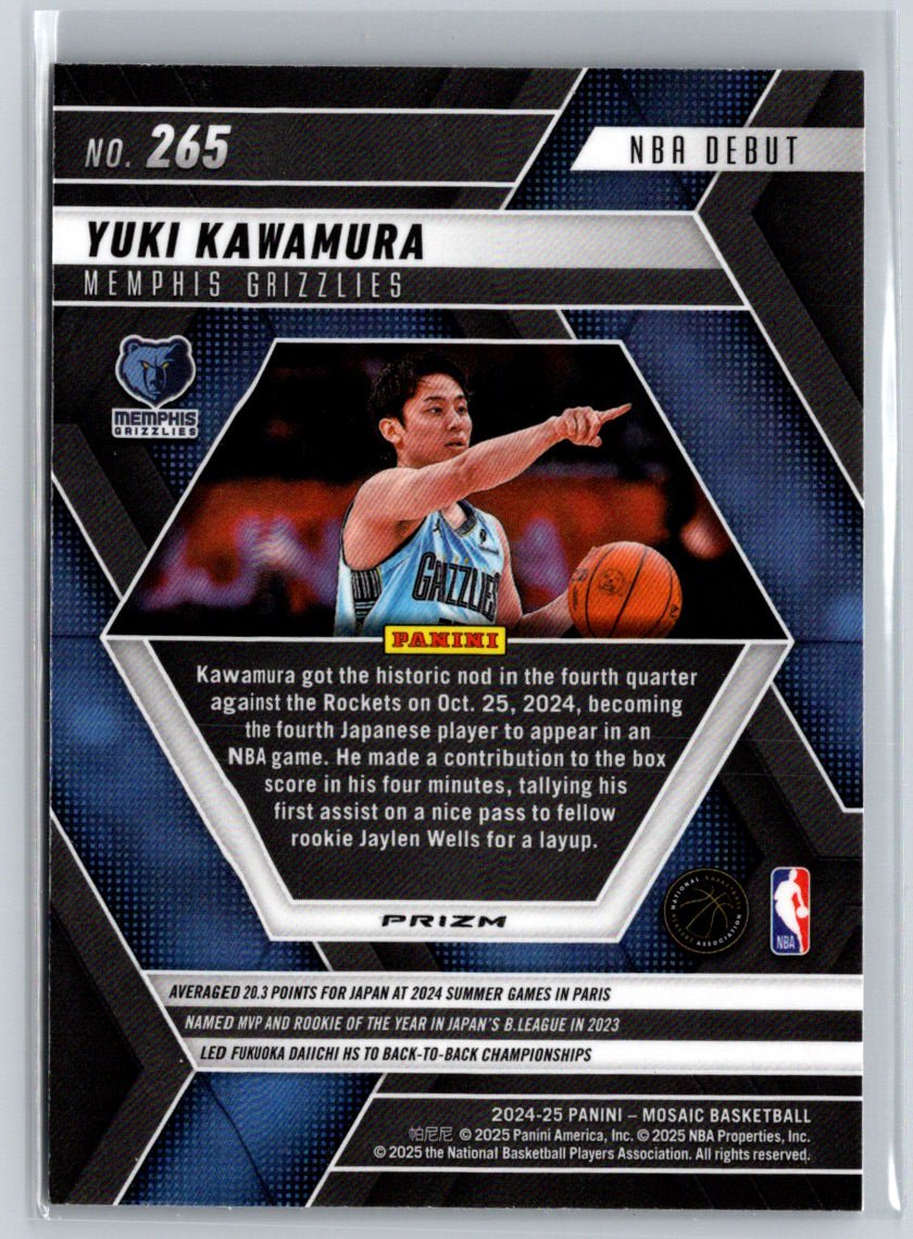 2024-25 Panini Mosaic #265 Yuki Kawamura Silver W17