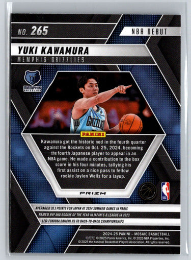 2024-25 Panini Mosaic #265 Yuki Kawamura Silver W17