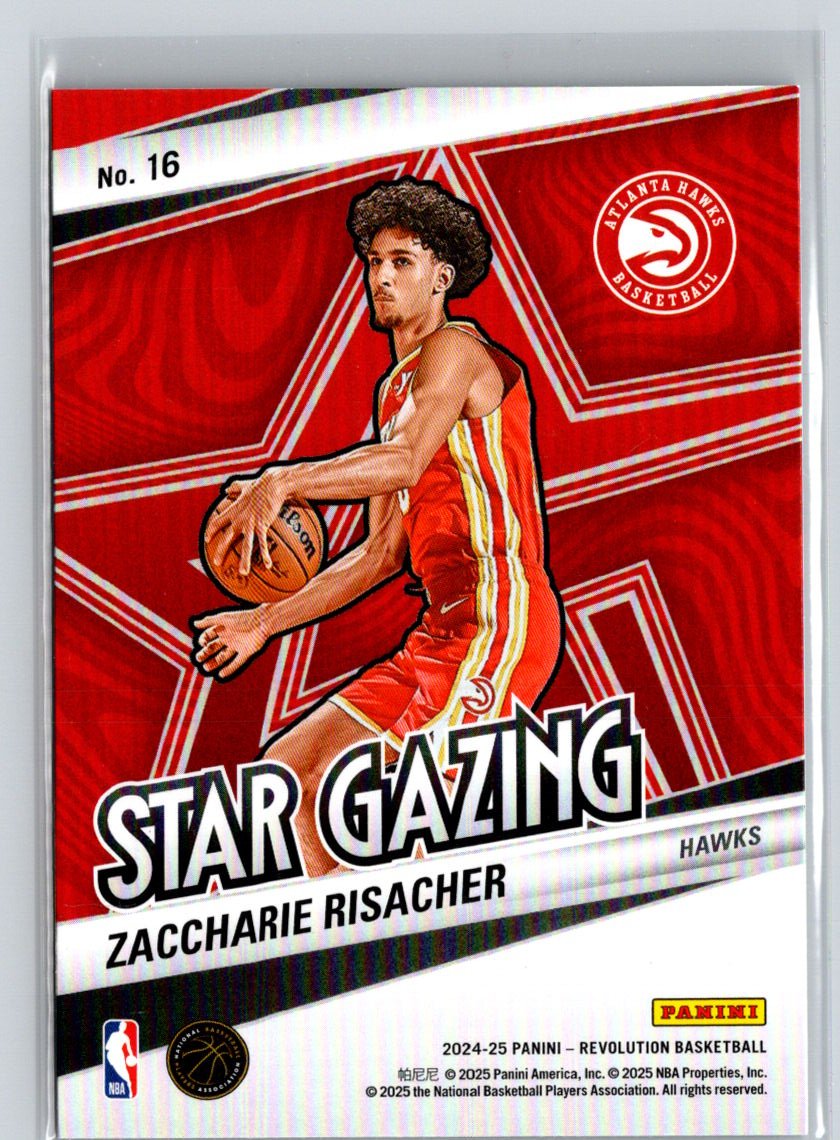 2024-25 Panini Revolution #16 Zaccharie Risacher Star Gazing W19