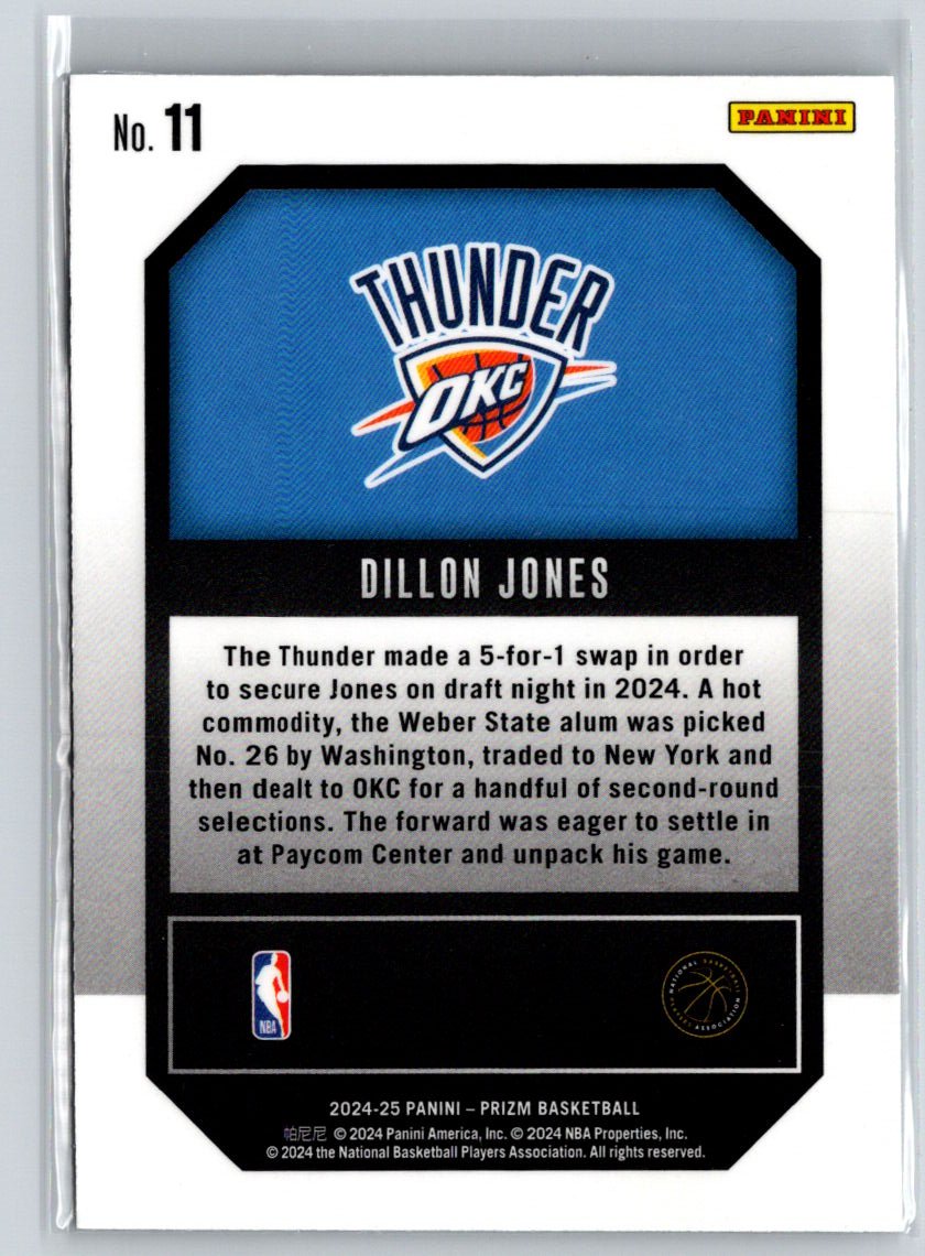 2024-25 Panini Prizm #11 Dillon Jones Emergent W19