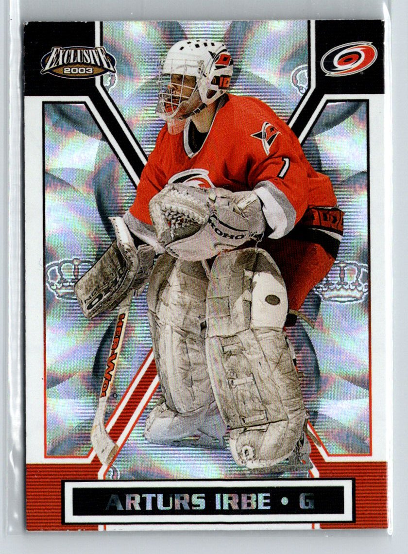2002-03 Pacific Exclusive #29 Arturs Irbe W69