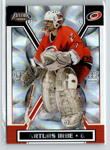 2002-03 Pacific Exclusive #29 Arturs Irbe W69