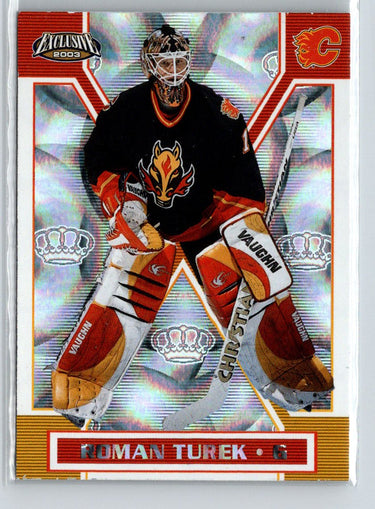 2002-03 Pacific Exclusive #24 Roman Turek W69
