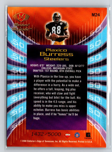 2000 Collector's Edge Masters #M24 Plaxico Burress Majestic #/5000 W69