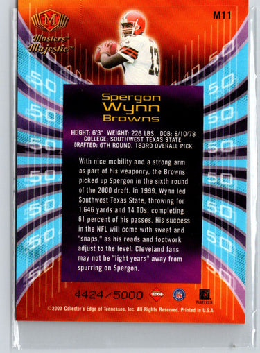 2000 Collector's Edge Masters #M11 Spergon Wynn Majestic #/5000 W69