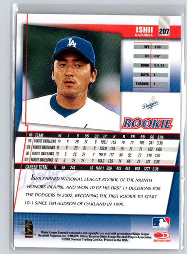 2002 Donruss The Rookies Kazuhisa Ishii Donruss Fan Club Update W70