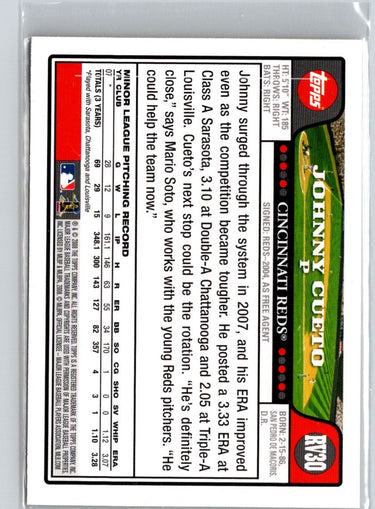 2008 Topps #RV30 Johnny Cueto Kmart W70