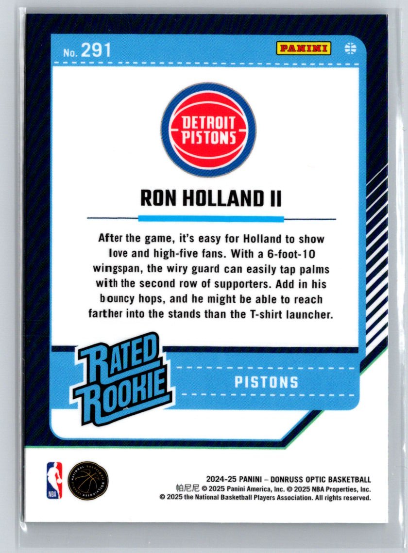 2024-25 Donruss Optic #291 Ron Holland II W70