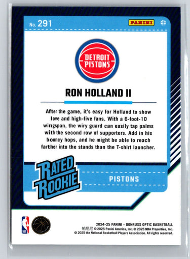 2024-25 Donruss Optic #291 Ron Holland II W70