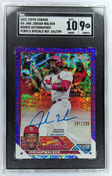 2023 Topps Chrome #RA-JWA Jordan Walker Auto Purple Refractor /299 SGC 10 U18
