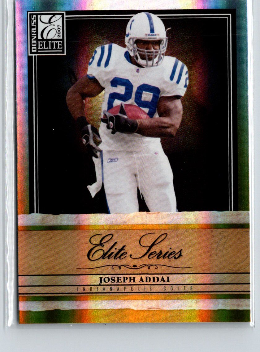 2007 Donruss Elite #ES-8 Joseph Addai Series Gold #/1000 X01