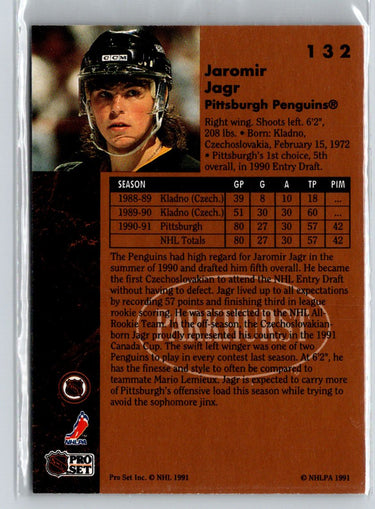 1991-92 Parkhurst #132 Jaromir Jagr X02