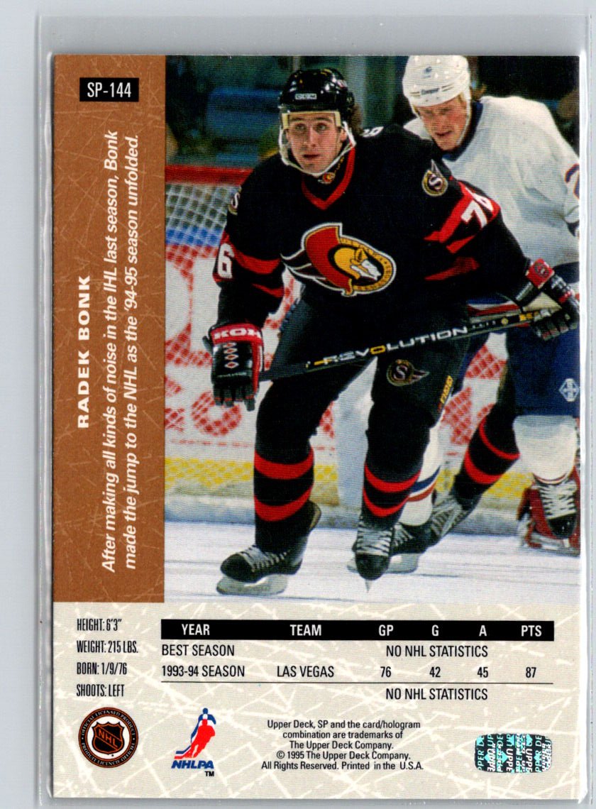 1994-95 Upper Deck #SP-144 Radek Bonk SP X02