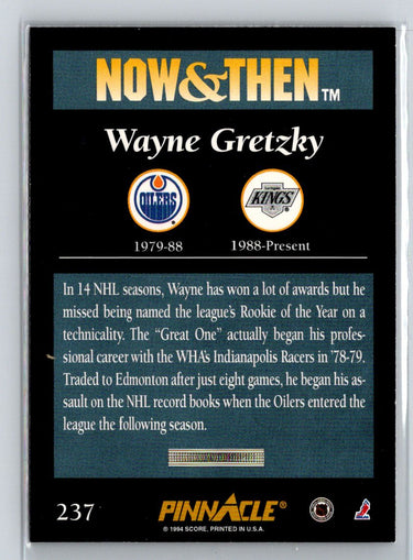 1993-94 Pinnacle #237 Wayne Gretzky X02