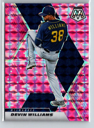 2021 Panini Mosaic #194 Devin Williams Pink Camo X02
