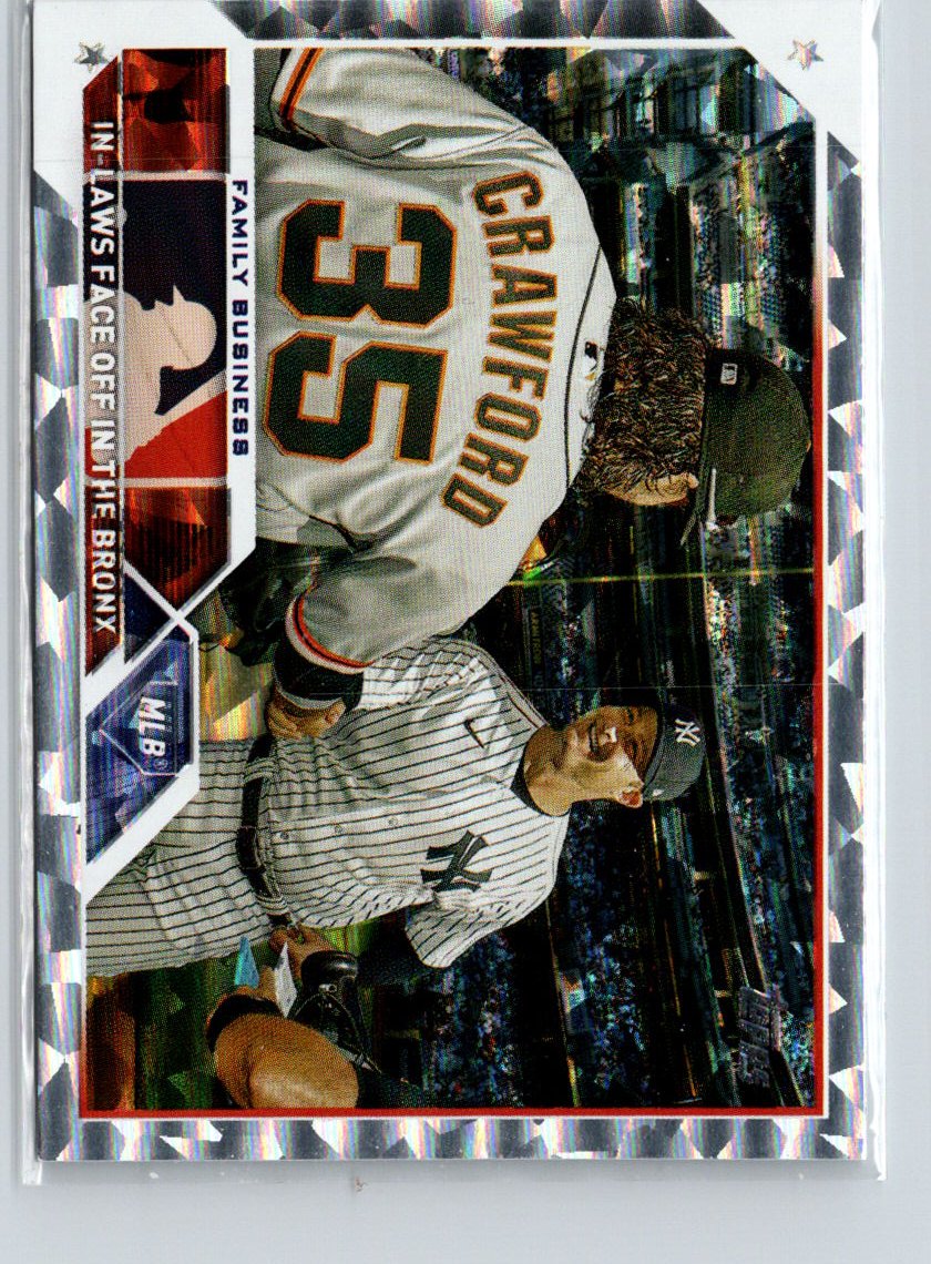 2023 Topps Update #US134 Brandon Crawford  Gerrit Cole Silver Pattern X02