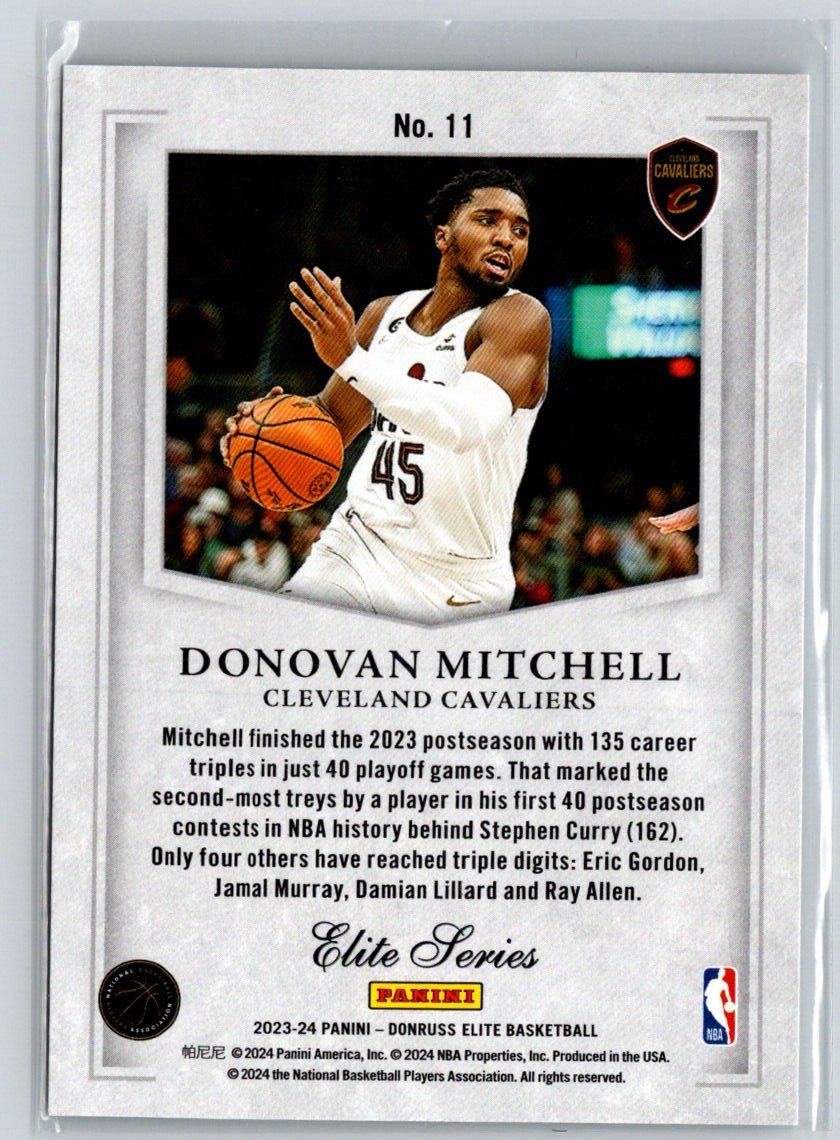 2023-24 Donruss Elite #11 Donovan Mitchell Elite Series X03