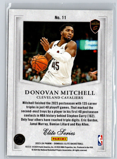 2023-24 Donruss Elite #11 Donovan Mitchell Elite Series X03