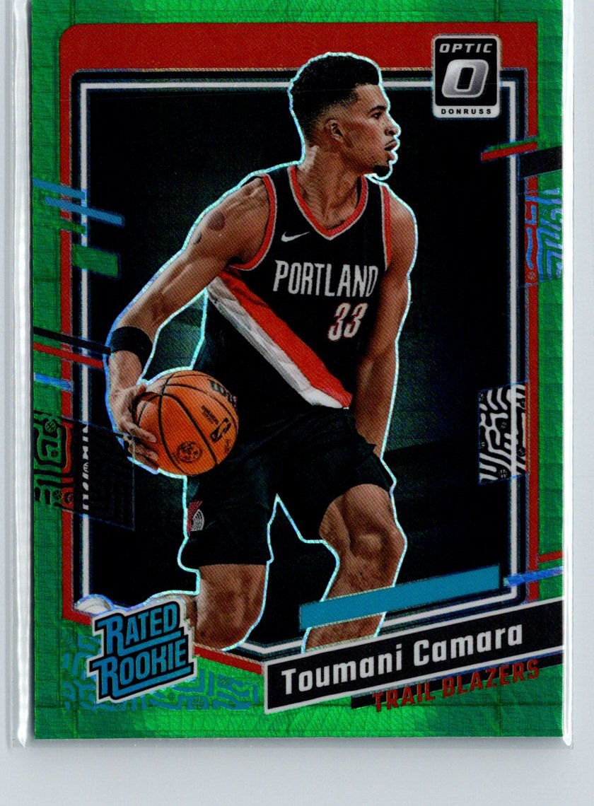 2023-24 Donruss Optic #204 Toumani Camara Hyper Green X03