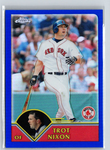 2003 Topps Chrome #96 Trot Nixon Refractors #/699 X03