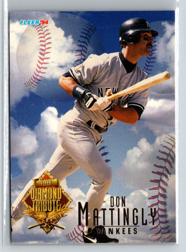 1994 Fleer Update #6 Don Mattingly Diamond Tribute X03