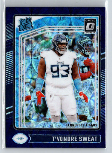 2024 Donruss Optic #295 T'Vondre Sweat Blue Scope X04