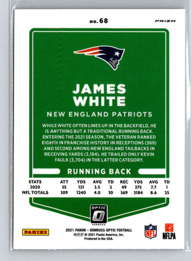 2021 Donruss Optic #68 James White Holo X04