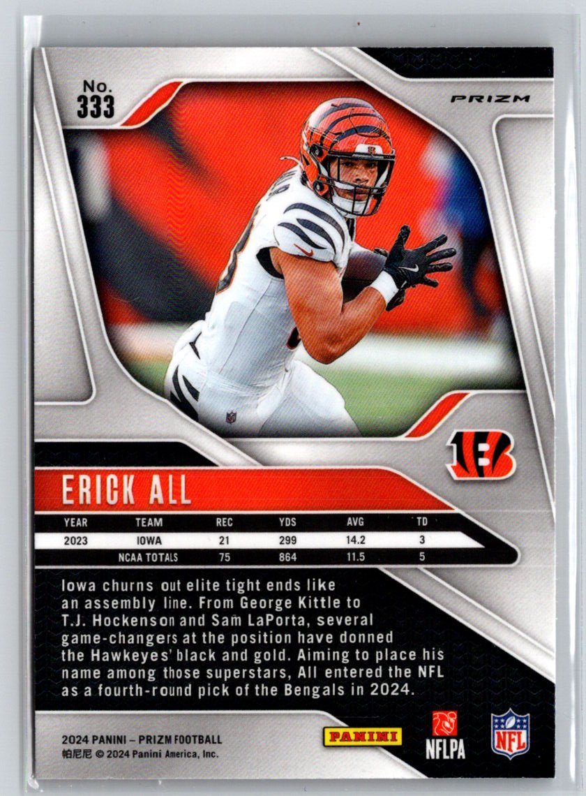 2024 Panini Prizm #333 Erick All Orange Disco Prizm X04