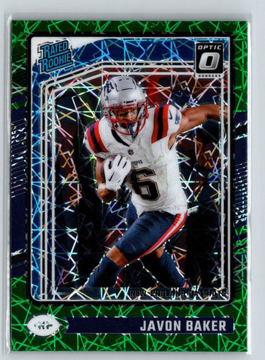 2024 Donruss Optic #245 Javon Baker Green Velocity X04