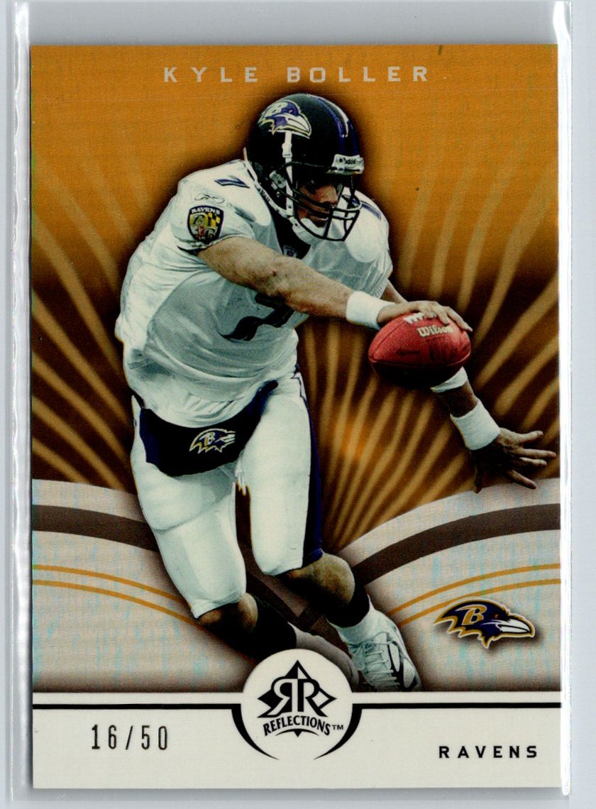 2005 Upper Deck Reflections #9 Kyle Boller Gold #/50 X05