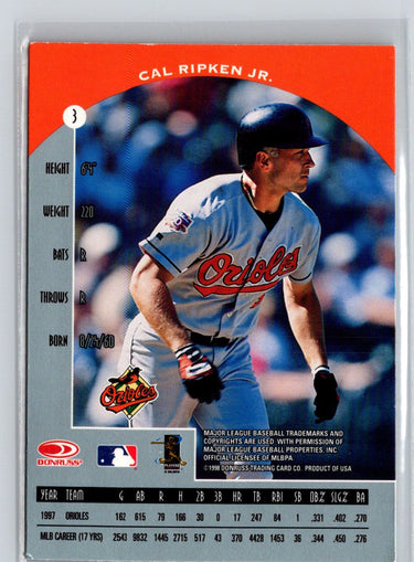 1998 Donruss Preferred #3 Cal Ripken Jr. X05