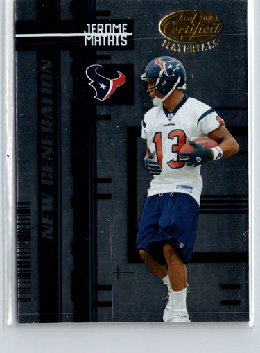2005 Leaf Certified Materials #173 Jerome Mathis #/1000 X05