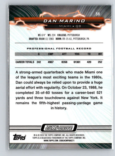 2023 Topps Composite #58 Dan Marino X06