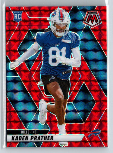 2025 Panini Mosaic #343 Kaden Prather Mosaic Red X07