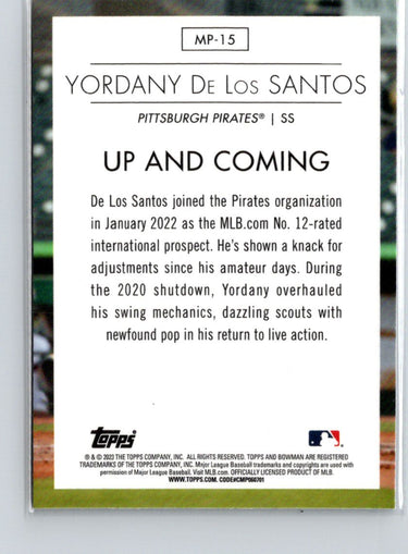2023 Bowman #MP-15 Yordany De Los Santos Modern Prospects X07