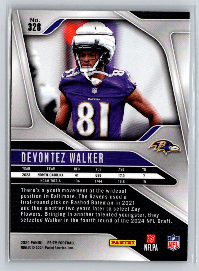 2024 Panini Prizm #328 Devontez Walker X07
