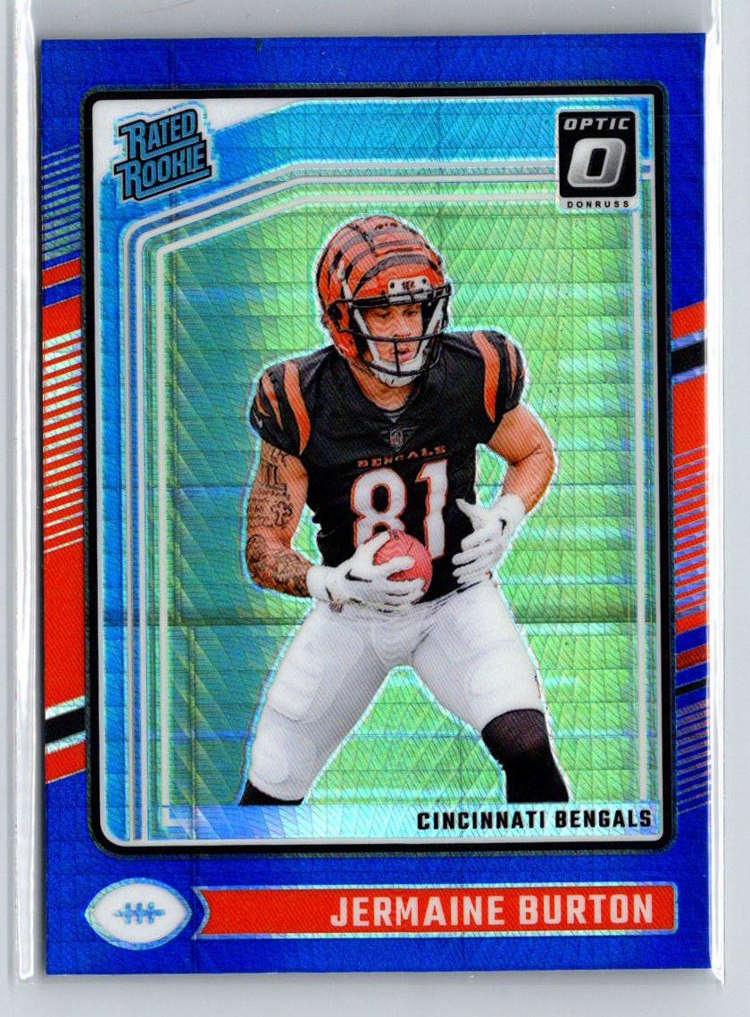 2024 Donruss Optic #251 Jermaine Burton Blue Hyper X08