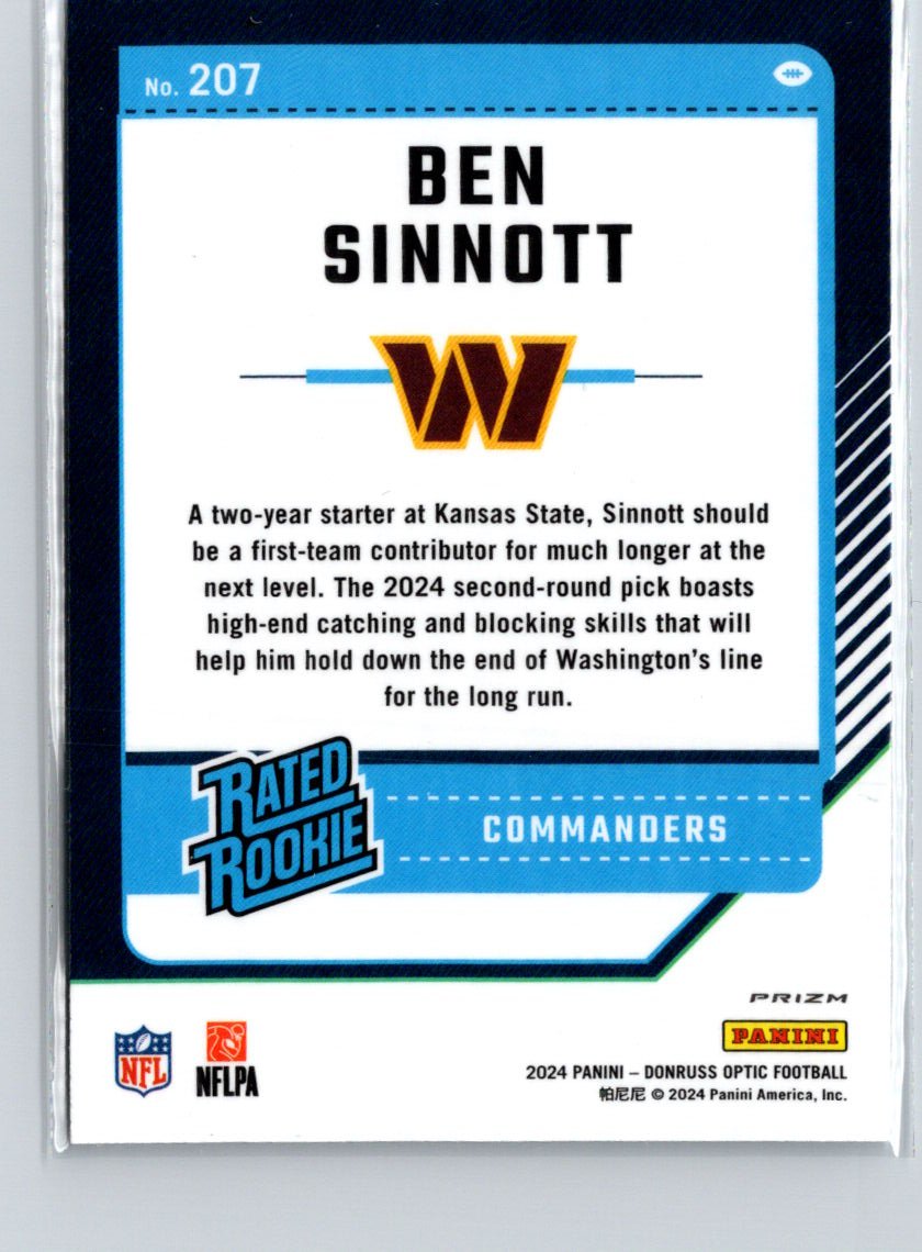 2024 Donruss Optic #207 Ben Sinnott Holo X08