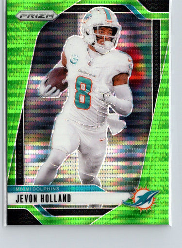 2024 Panini Prizm #180 Jevon Holland Neon Green Pulsar X08