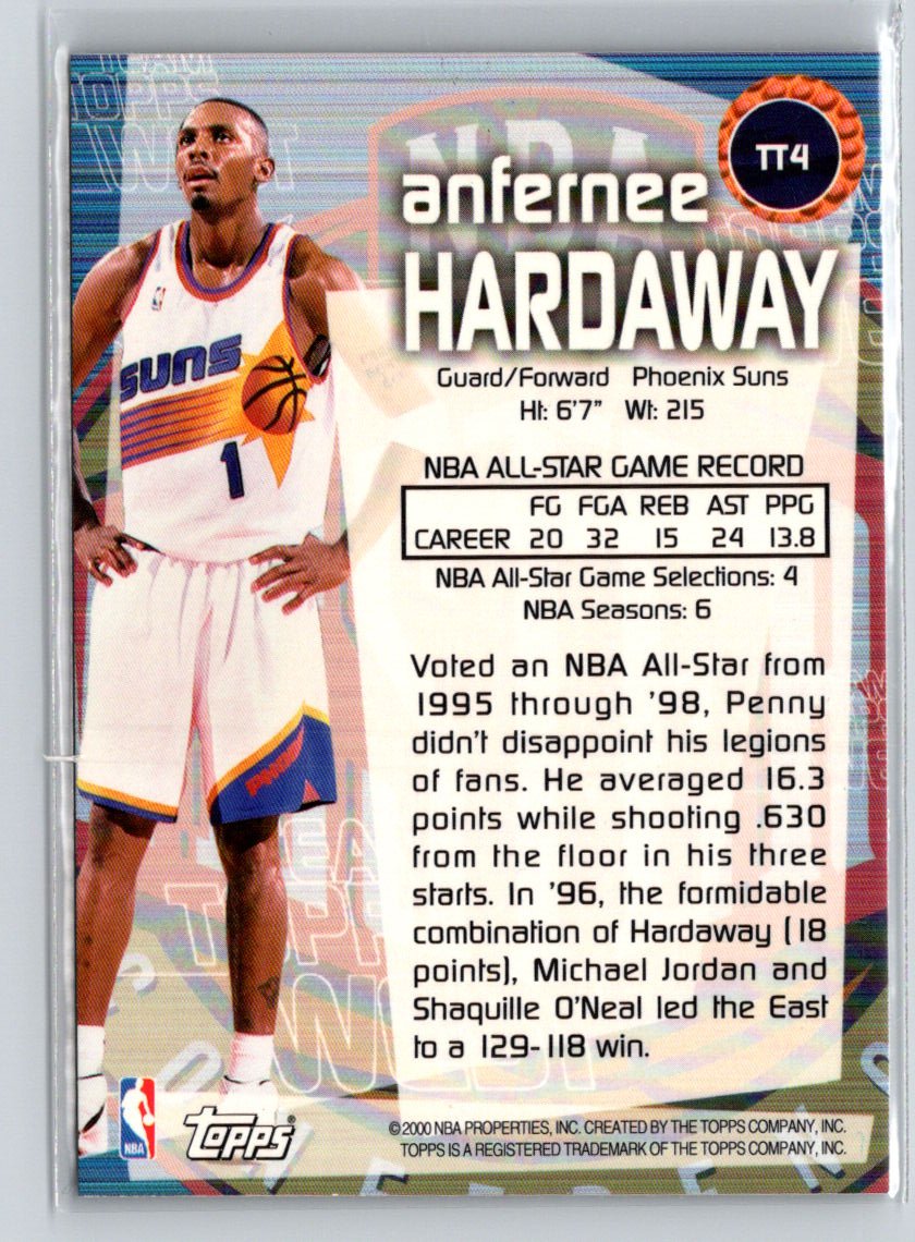 1999-00 Topps #TT4 Anfernee Hardaway Team Topps X08