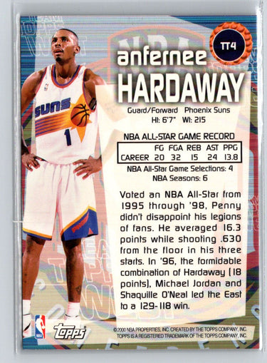 1999-00 Topps #TT4 Anfernee Hardaway Team Topps X08