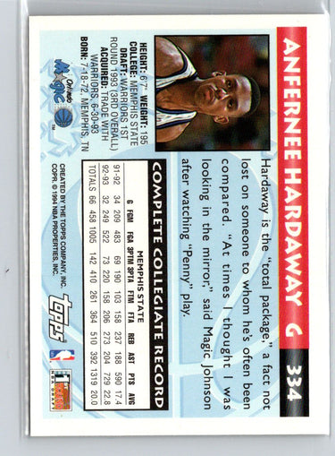 1993-94 Topps #334 Anfernee Hardaway X13