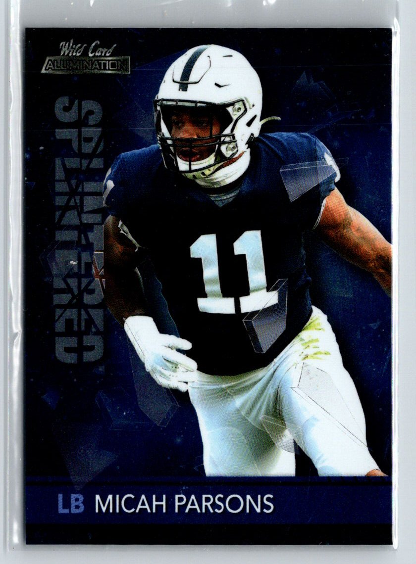 2021 Wild Card Alumination #SP-13 Micah Parsons Splintered Blue X21