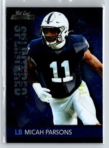 2021 Wild Card Alumination #SP-13 Micah Parsons Splintered Blue X21