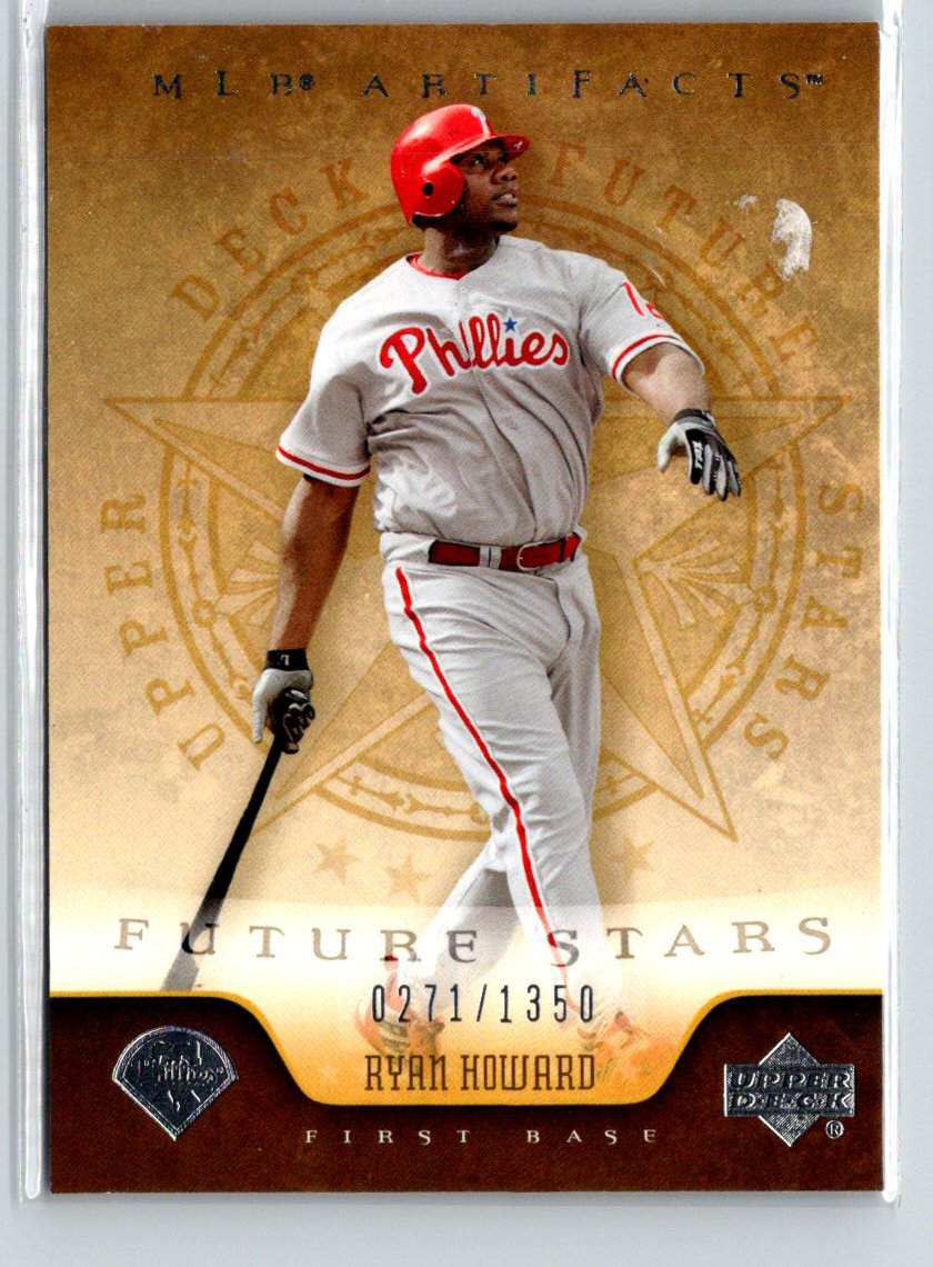 2005 Upper Deck Artifacts #144 Ryan Howard #/1350 X21